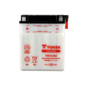 Batterie YUASA YB14-B2 Conventionnelle Avec Entretien - Livrée Sans Acide