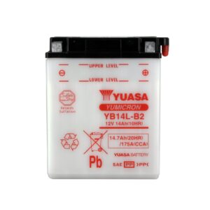 Batterie YUASA YB14L-B2 Conventionnelle Avec Entretien - Livrée Sans Acide