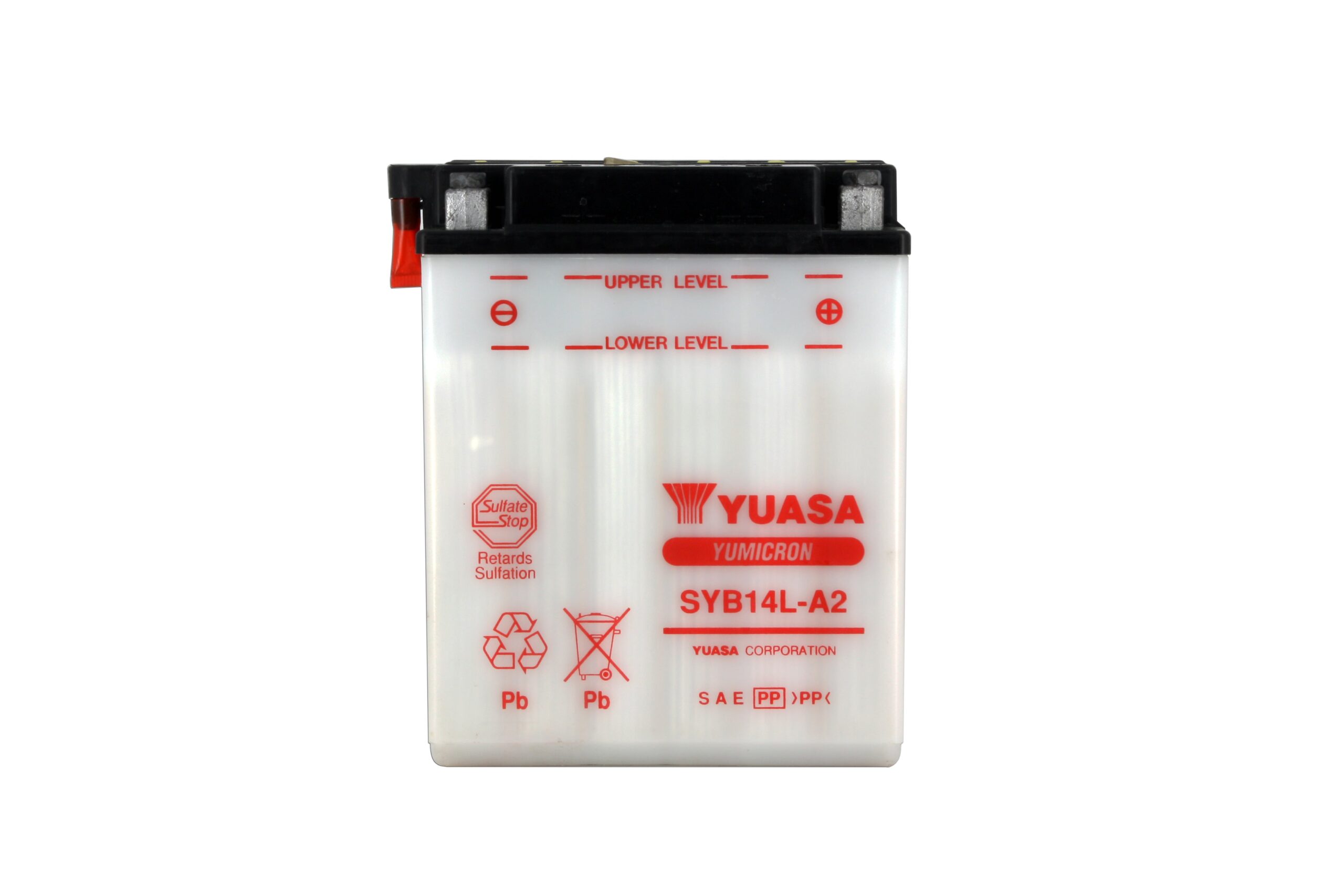 Batterie YUASA SYB14L-A2 Conventionnelle Avec Entretien - Livrée Sans Acide