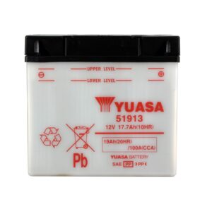Batterie YUASA 12C16A-3B Conventionnelle Avec Entretien - Livrée Sans Acide - Equivalence YUASA YT19BL-BS