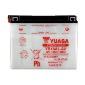Batterie YUASA YB16AL-A2 Conventionnelle Avec Entretien - Livrée Sans Acide