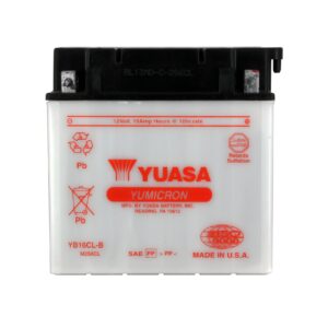 Batterie YUASA YB16CL-B Conventionnelle Avec Entretien - Livrée Sans Acide