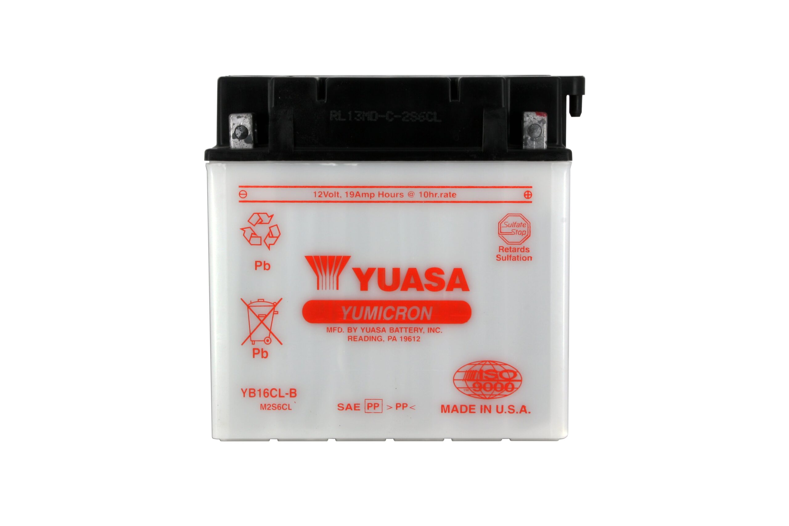 Batterie YUASA YB16CL-B Conventionnelle Avec Entretien - Livrée Sans Acide