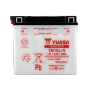 Batterie YUASA YB18L-A Conventionnelle Avec Entretien - Livrée Sans Acide