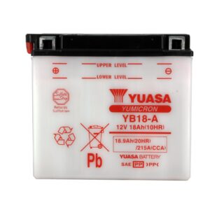 Batterie YUASA YB18-A Conventionnelle Avec Entretien - Livrée Sans Acide