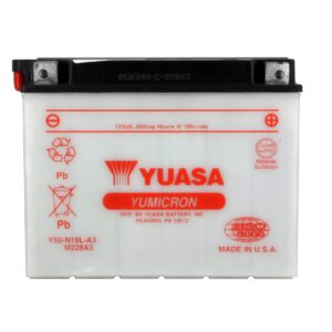 Batterie YUASA Y50-N18L-A3 Conventionnelle Avec Entretien - Livrée Sans Acide