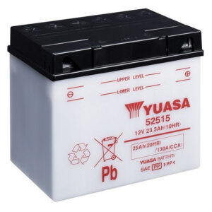 Batterie YUASA 52515 Conventionnelle Avec Entretien - Livrée Sans Acide