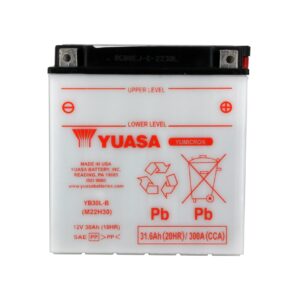 Batterie YUASA YB30L-B Conventionnelle Avec Entretien - Livrée Sans Acide