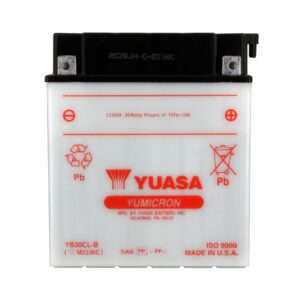 Batterie YUASA YB30CL-B Conventionnelle Avec Entretien - Livrée Sans Acide