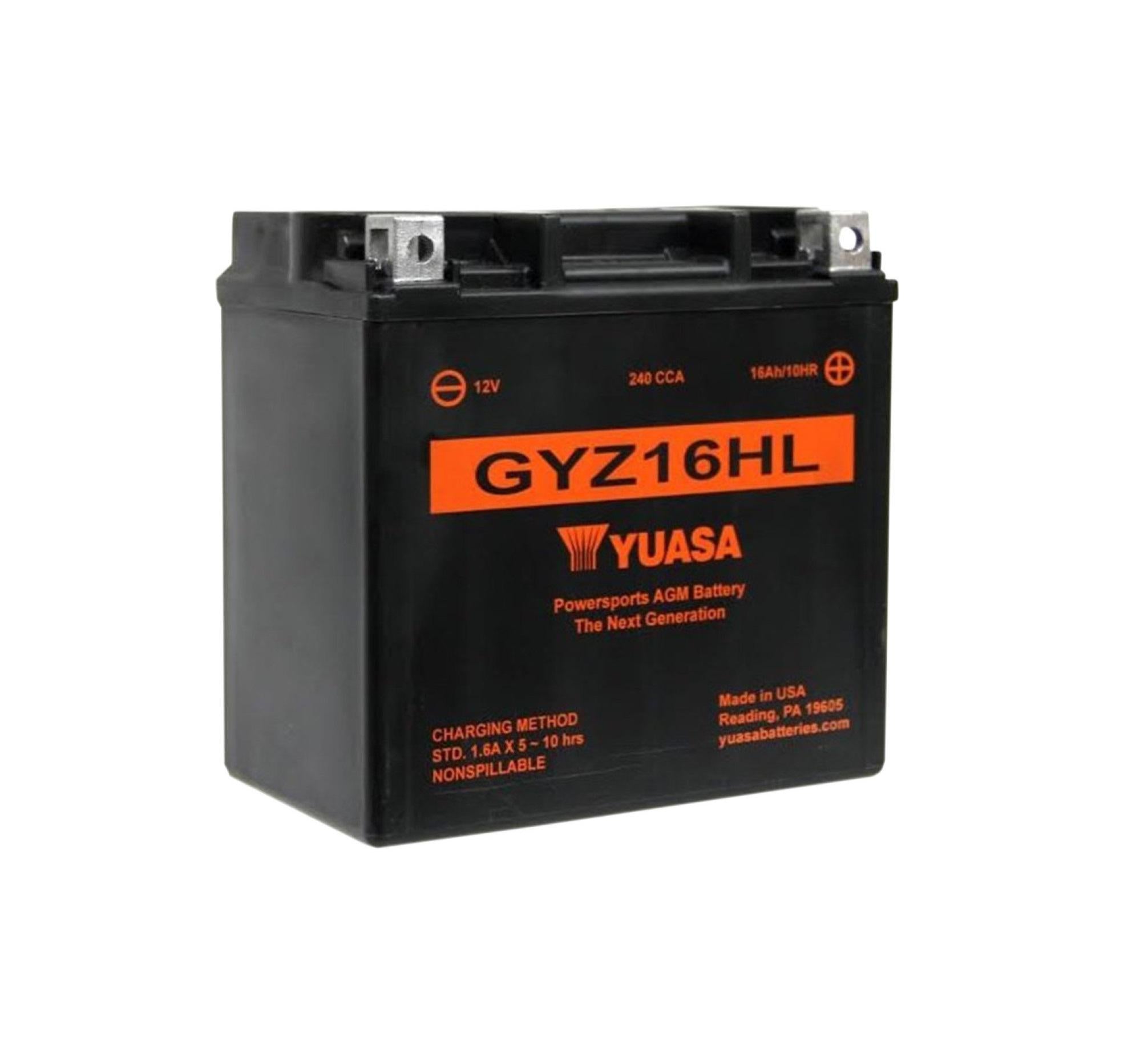 Batterie YUASA GYZ16HL sans entretien AGM