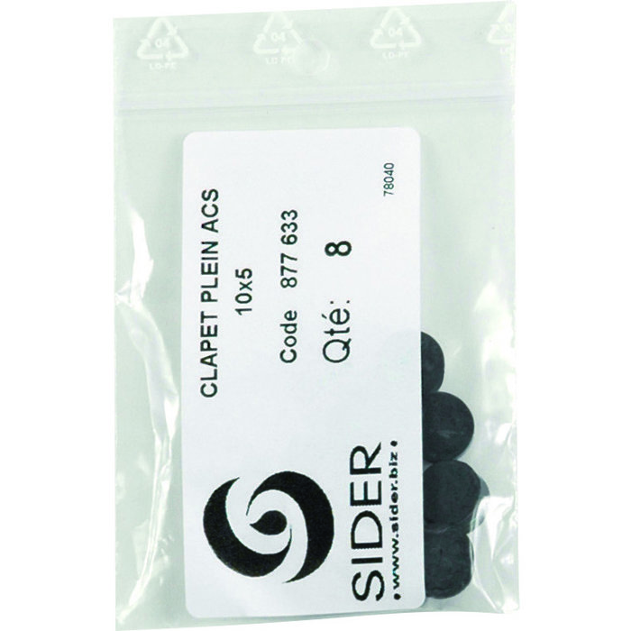 Joint clapet plein - Ø 30 mm x 10 mm - Sachet de 2 pièces - SIDER – Image 4