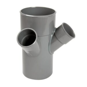 Culotte évacuation - Nicoll - Double équerre - MF - 45° - Ø100/50 - Nicoll