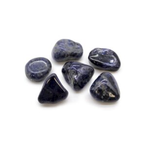 Sachet de 6 grosses pierres roulées africaines - Sodalite - Bleu pur- Vendu par 1