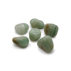 Sachet de 6 grosses pierres roulées africaines - Aventurine- Vendu par 1