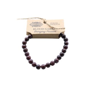 Bracelet de puissance - Grenat sanguin- Vendu par 1