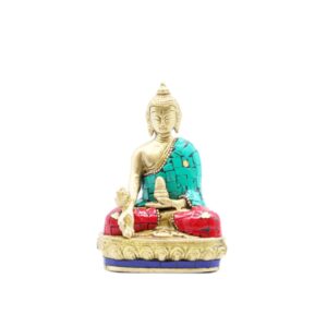 Figure de Bouddha en Laiton - Mains vers le bas - 11,5 cm- Vendu par 1