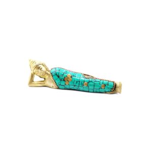 Figurine Bouddha en Laiton - Couché - 10 cm- Vendu par 1