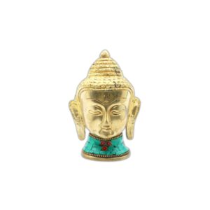 Figure de Bouddha en Laiton - Tête Lrg - 11,5 cm- Vendu par 1