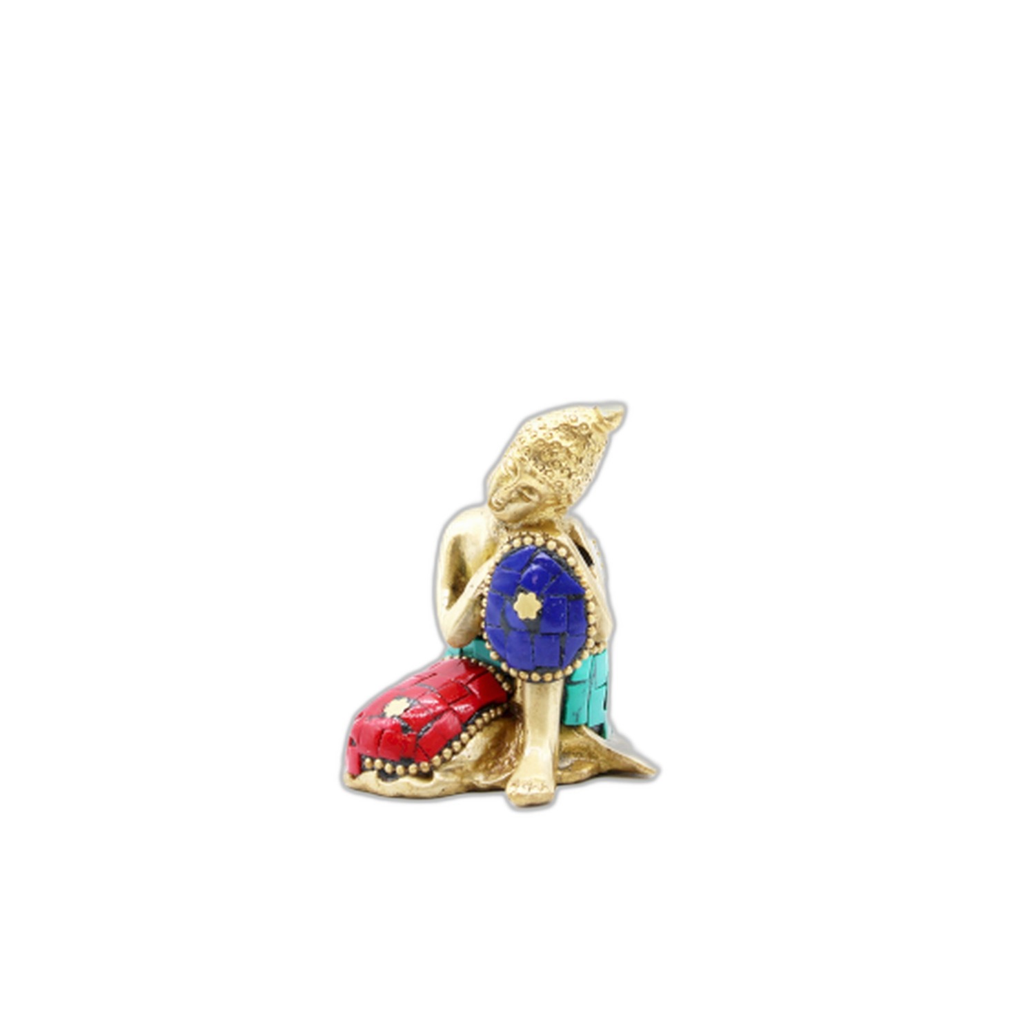 Figure de Bouddha en Laiton - Pensée - 6,5 cm- Vendu par 1