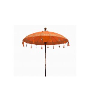 Parasol de Patio Bali - Coton - Décor Orange - 2m- Vendu par 1