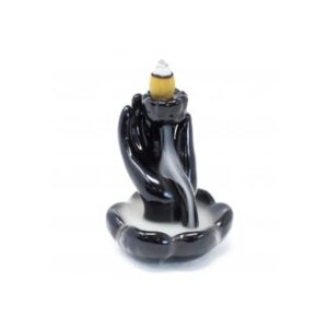 Brûle-encens à reflux - Main et fleur de lotus- Vendu par 1