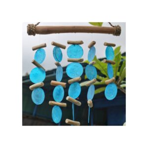 Carillon en bois flotté bleu- Vendu par 1