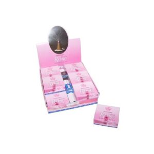 Cônes Dhoop à la rose fraîche- Vendu par 1
