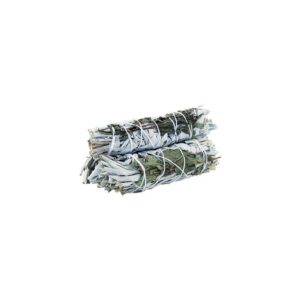 Smudge Stick - Sauge Blanche & Menthe Poivrée 10cm- Vendu par 1