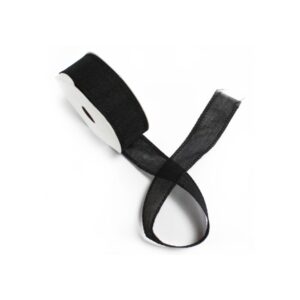 Ruban Texture Naturelle 38mm x 20m - Noir- Vendu par 1