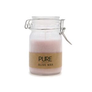 Bougie Pot Cire Pure Olive 120x70 - Rose Antique- Vendu par 1