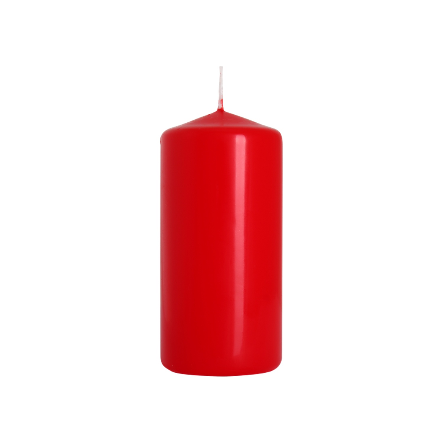 Bougie Pilier 50x100mm - Rouge- Vendu par 8