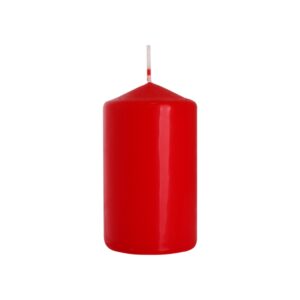 Bougie Pilier 60x100mm - Rouge- Vendu par 6