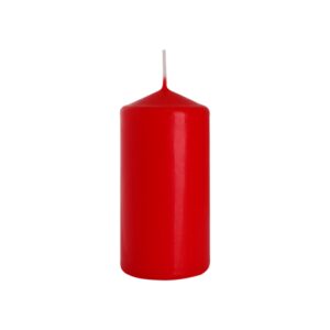 Bougie Pilier 60x120mm - Rouge- Vendu par 6