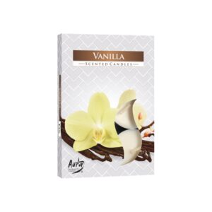 Coffret de 6 Bougies Chauffe-Plat Parfumées - Vanille- Vendu par 1