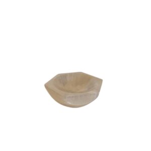 Bol Hexagonal en Sélénite - 6 cm- Vendu par 1