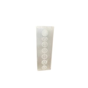 Lampe bloc de sélénite 25cm - Lampe Chakra- Vendu par 1
