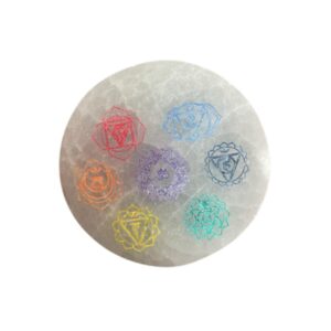 Petite plaque de chargement 8 cm - Chakra Design - couleur- Vendu par 1
