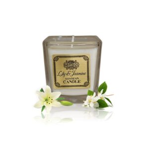 Bougie en pot de soja - Lys et jasmin- Vendu par 1