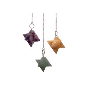 Pendule Merkaba (étoile) - (asst)- Vendu par 1