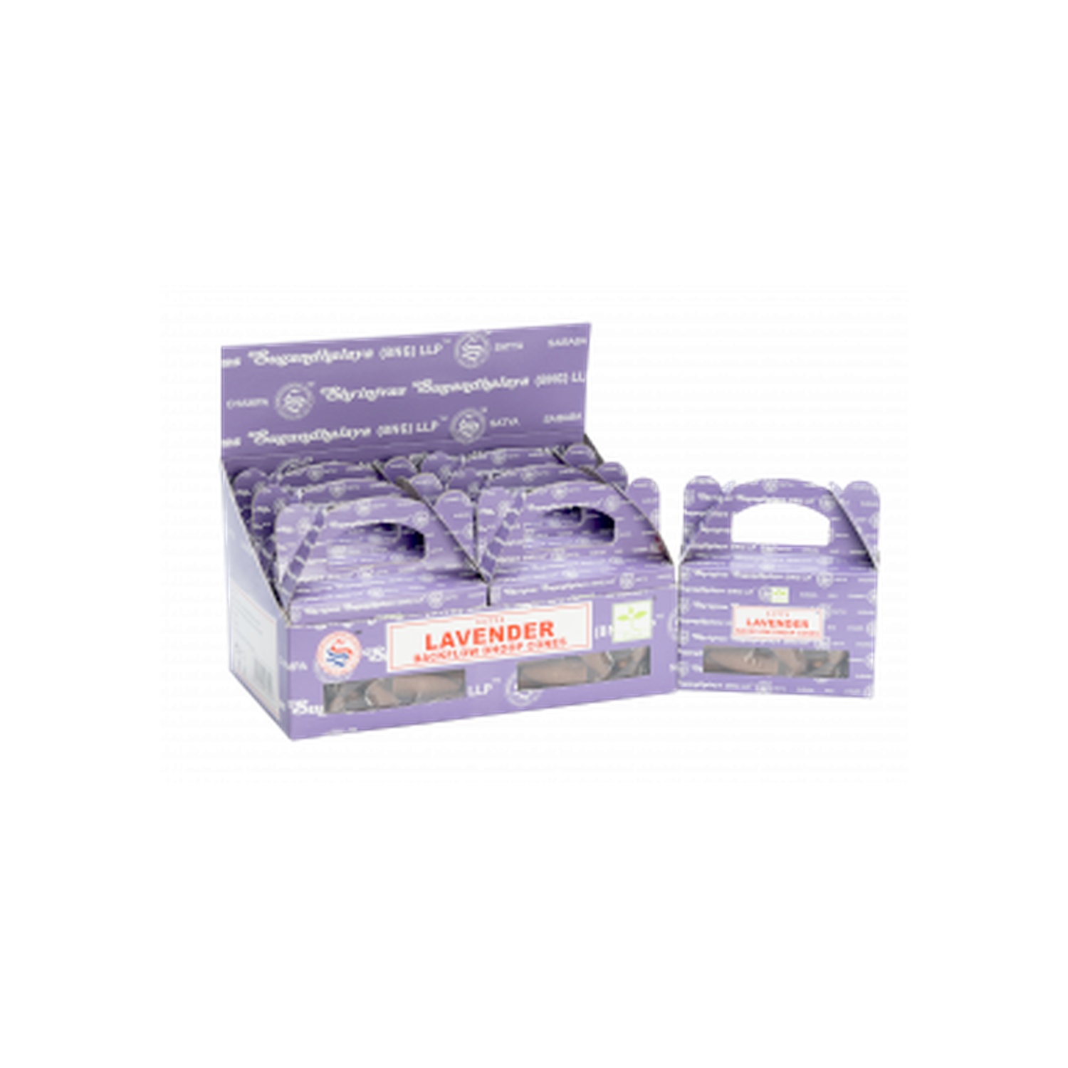 Boîte de - Cône Dhoop à reflux Satya Lavande- Vendu par 1
