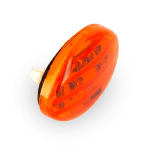 Mini Clignotant LED C.E Ovale Orange 35 x 30mm - Vendu à l'unité