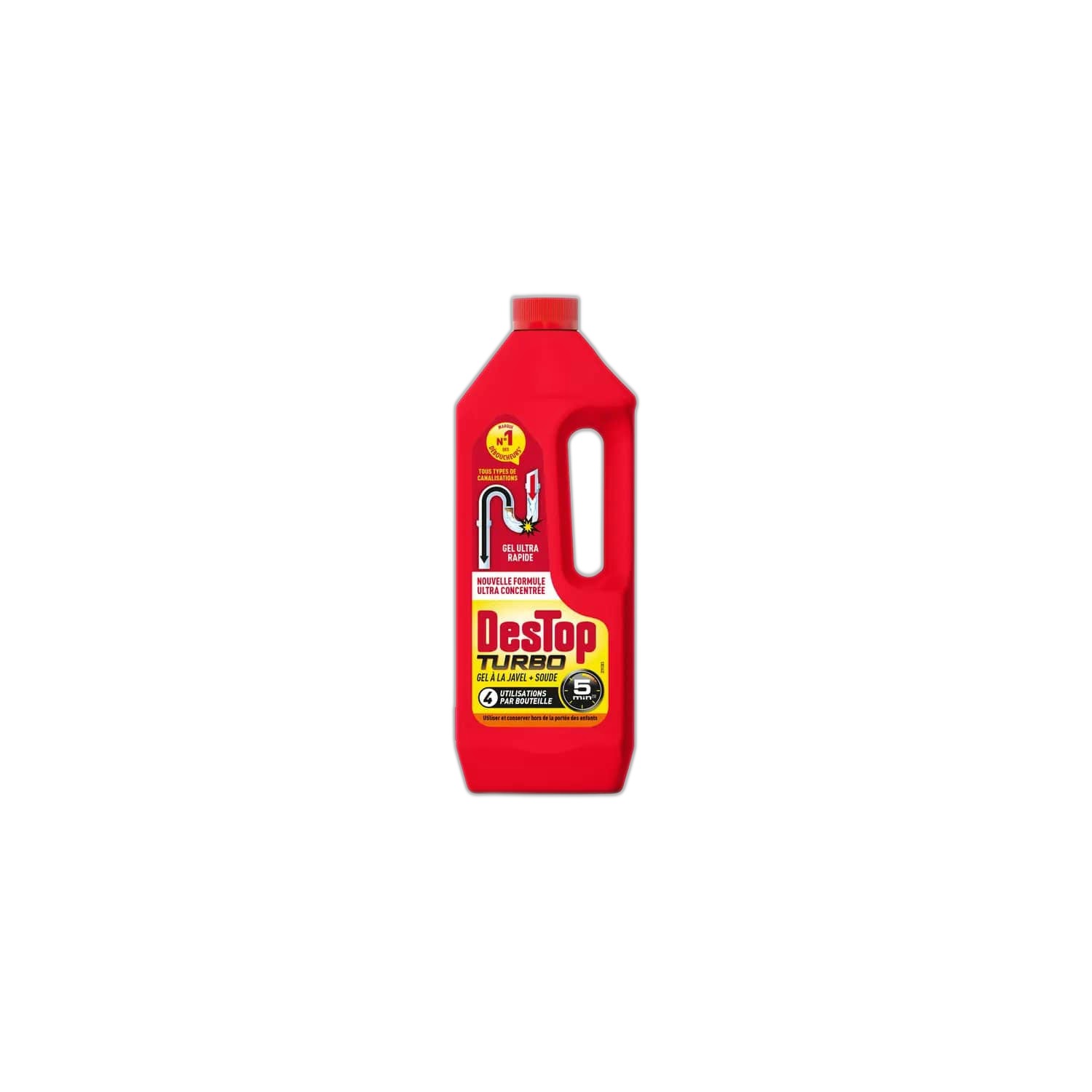 DESTOP DEBOUCHEUR TURBO 4DOSES 1L