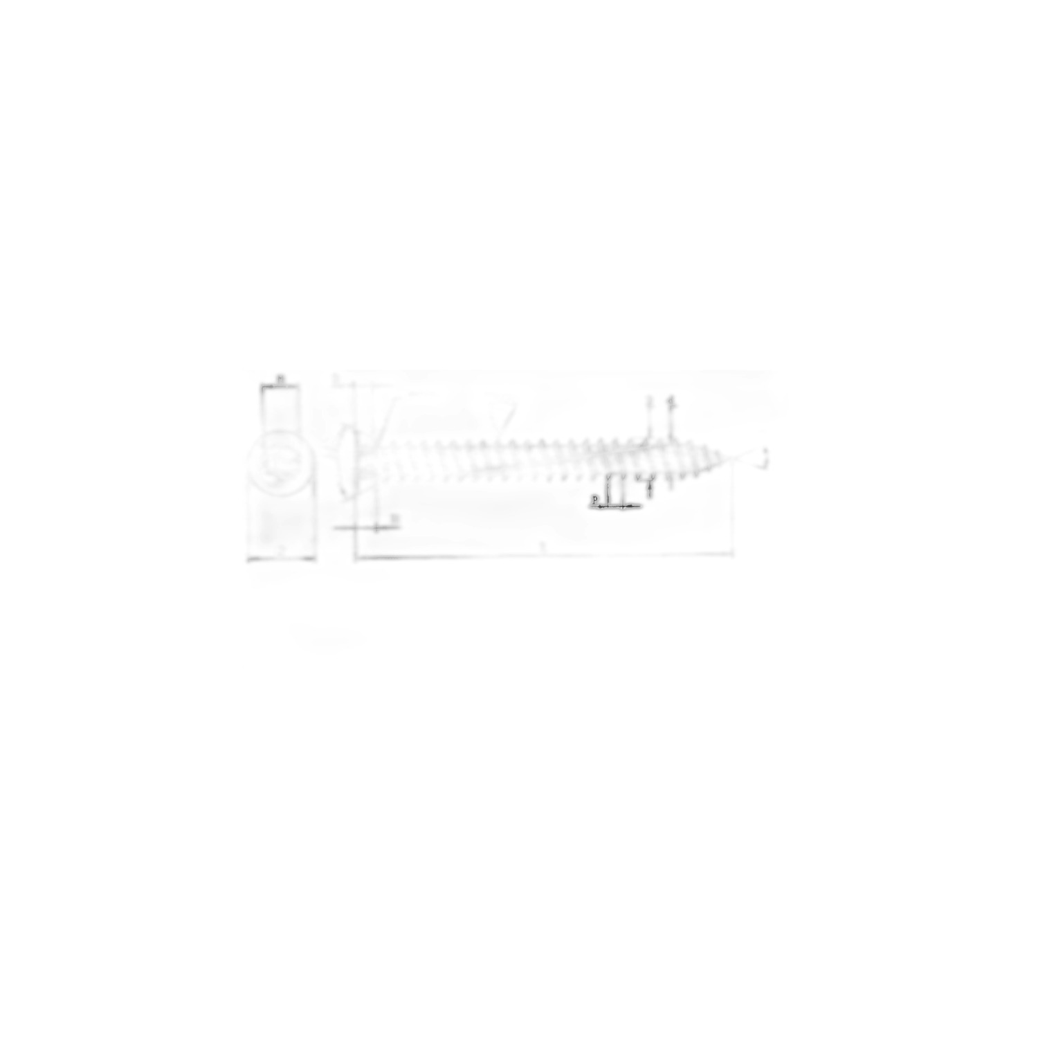 Vis béton pour fixation de châssis tête fraisée empreinte Torx® T30 Zingué laqué blanc - 7,5 x 62 mm- Vendu par 200 – Image 2