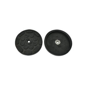 Tampon caoutchouc rond avec renfort rondelle métallique ø120x4mm pour pont élévateur ATH, Hofmann, Hermann, JAB Becker - EG 1150 - CLAS Equipements