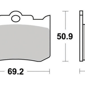 Plaquette de frein Semi-Métal Platinum Route/Off Road - R90