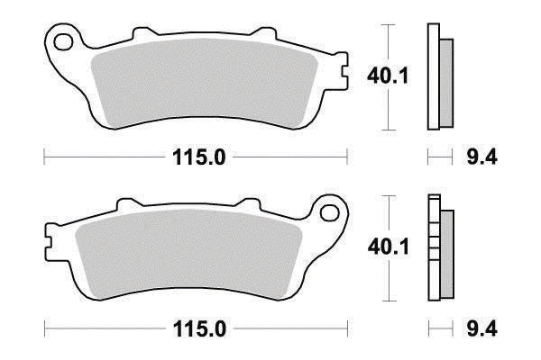 Plaquette de frein Métal Fritté Sinter Grip Maxi Scooter - R90