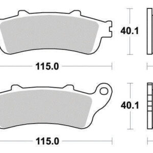 Plaquette de frein Métal Fritté Sinter Grip Road - R90