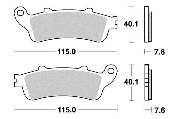 Plaquette de frein Métal Fritté Sinter Grip Road - R90