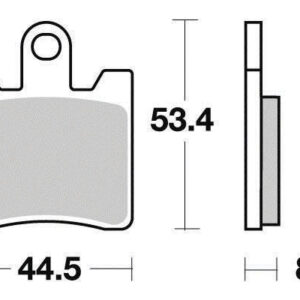 Plaquette de frein Métal Fritté Sinter Grip Maxi Scooter - R90