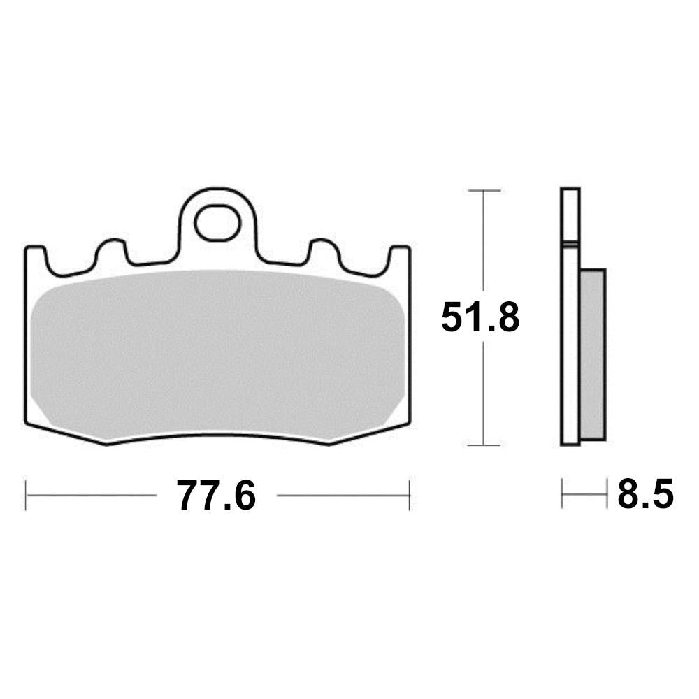 Plaquette de frein Semi-Métal Platinum + Route/Off Road - R90